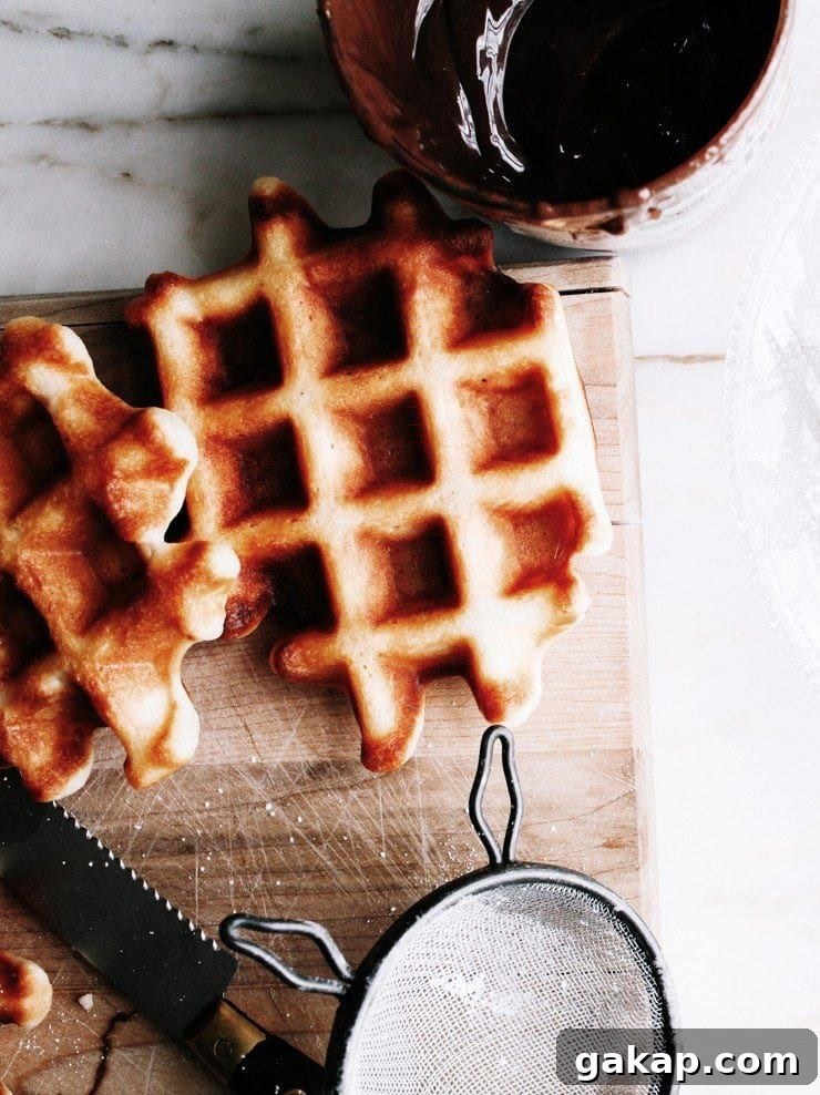Waffles and nutella