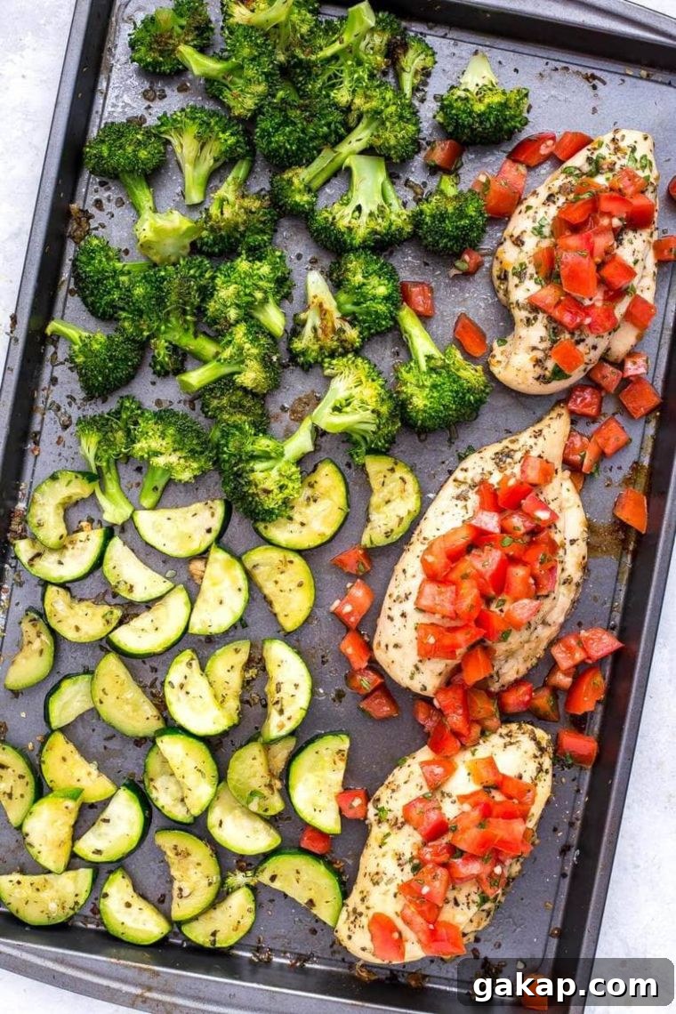Sheet Pan Bruschetta Chicken
