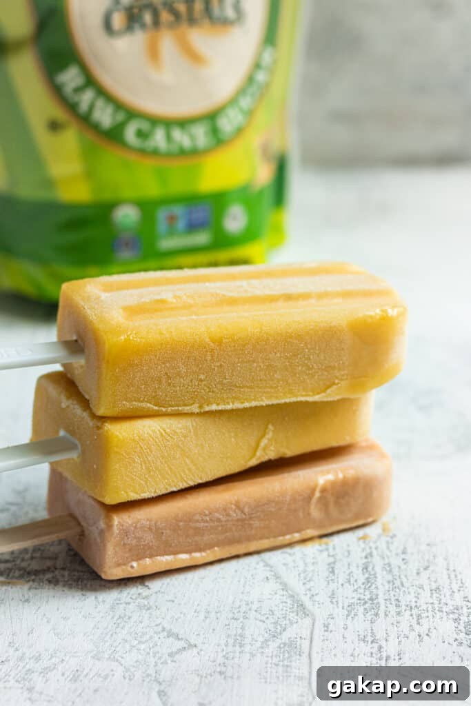 Refreshing Peach Pie Popsicles Recipe: Homemade Summer Dessert 13 Peach popsicles serving