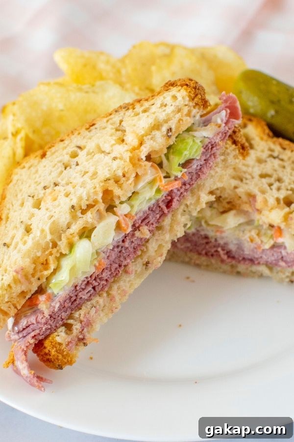 Gluten-Free Corned Beef Sandwich with Homemade Russian Dressing 2 Gluten free corned beef sandwich