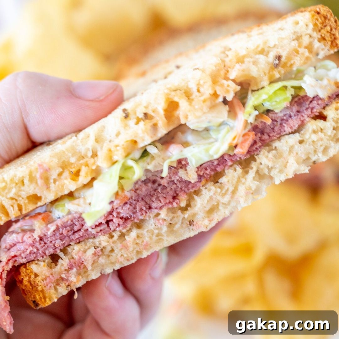 Gluten-Free Corned Beef Sandwich with Homemade Russian Dressing 4 Sandwich thumbnail