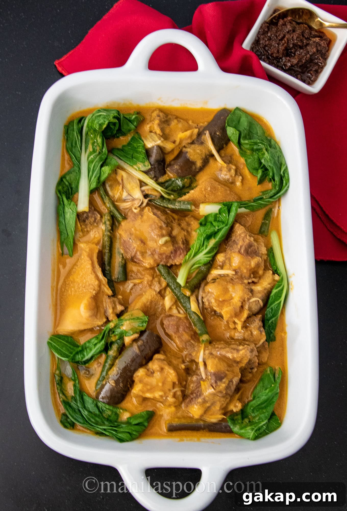 Kare-Kare (Filipino Beef Oxtail Stew in Savory Peanut Sauce)