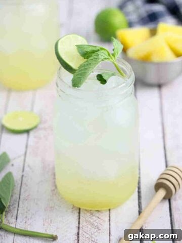 Ginger beer mocktail