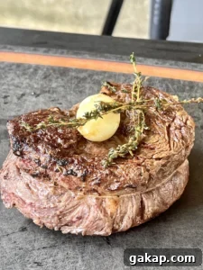 grilled ribeye steak