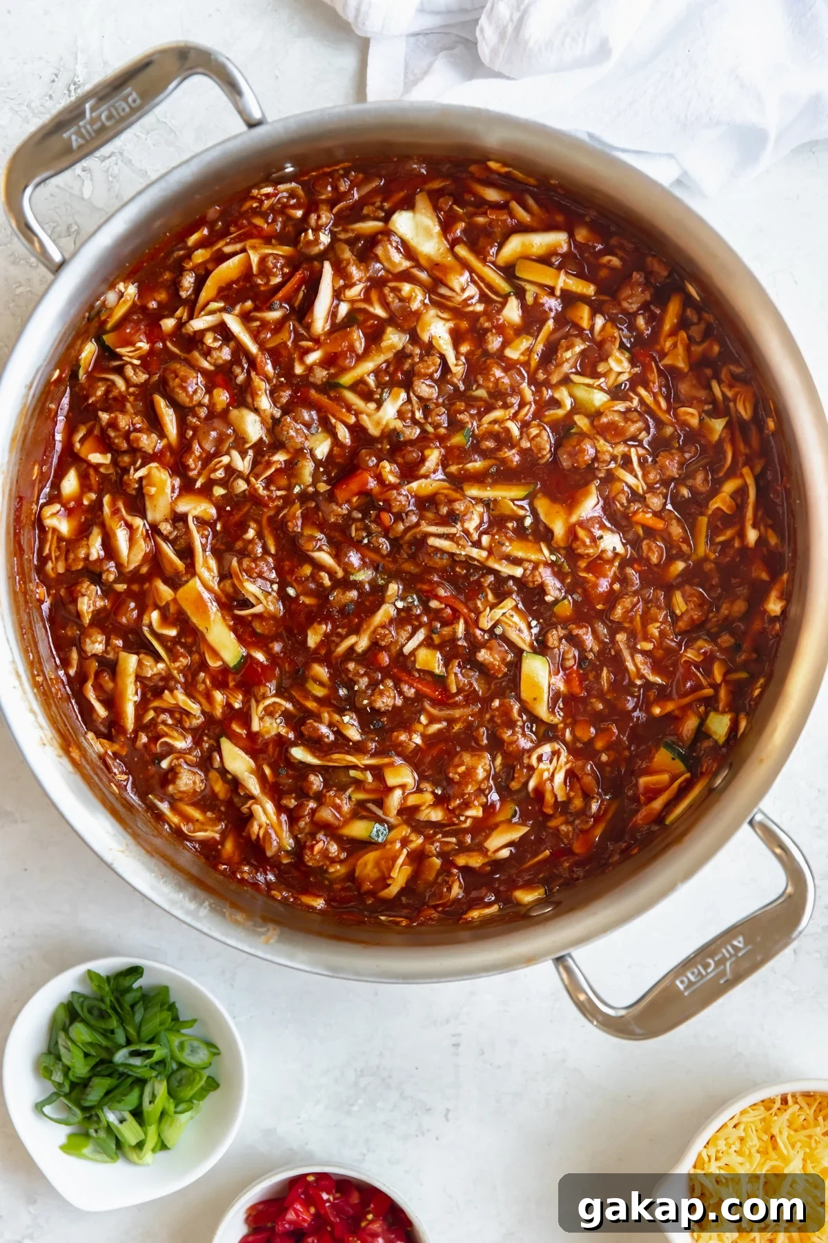 Sloppy Joe Stuffed Baked Potato Recipe: Hearty Weeknight Meal 5 meat sauce in a large frying pan