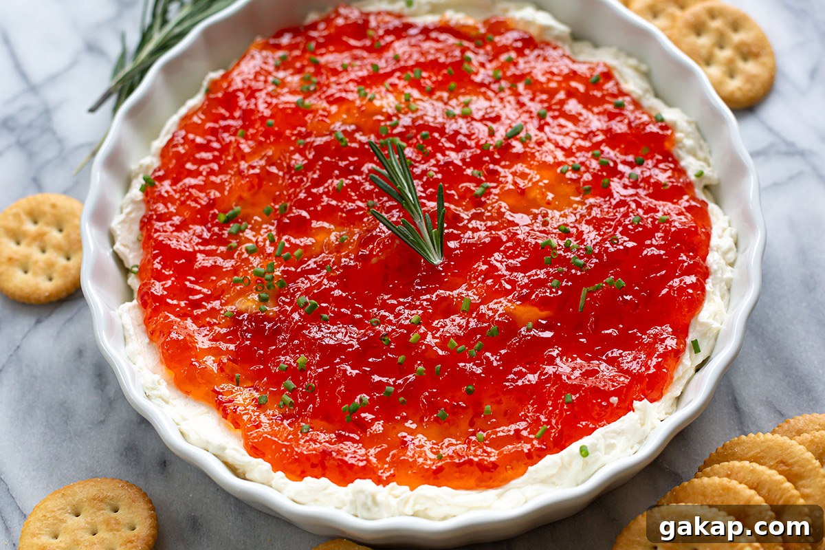 Sweet Pepper Jelly Cream Cheese Dip Recipe for Parties 4 img 83097 3
