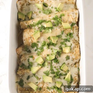 salsa verde chicken enchiladas 1