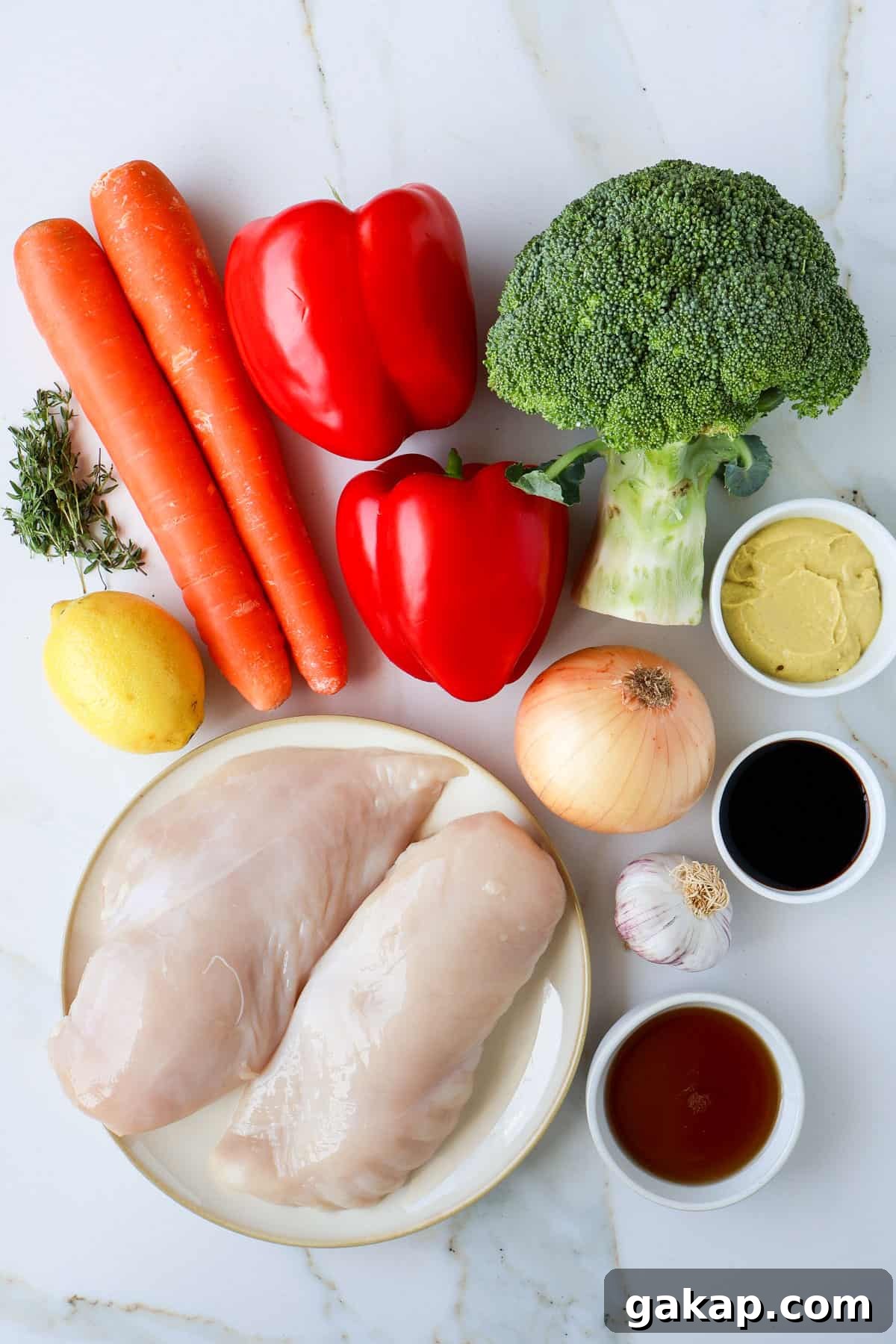 Ingredients shown to make the recipe.