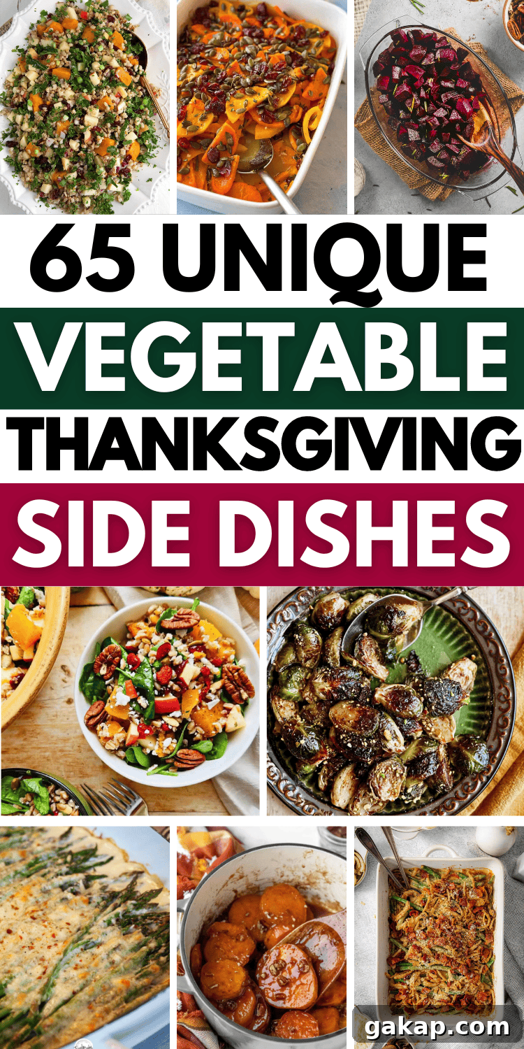 The best vegetable side dishes for Thanksgiving! Easy Thanksgiving veggie sides including make ahead and crockpot recipes, cold salads, hearty casseroles and healthy green vegetables for a crowd.