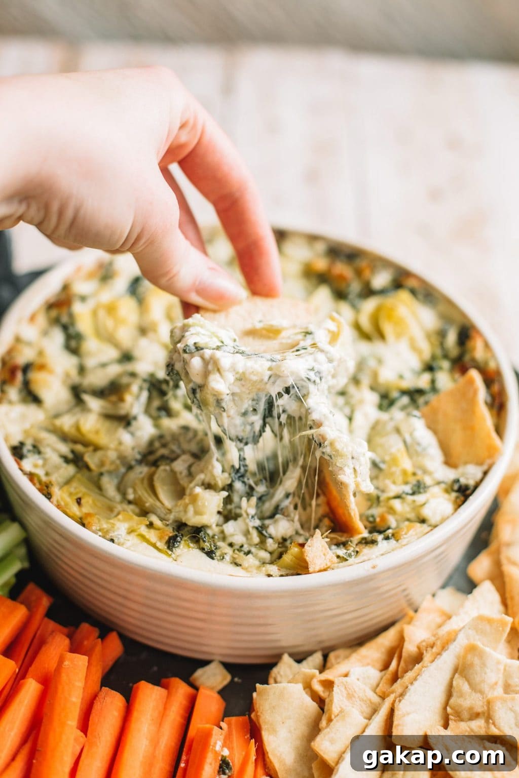 Creamy Spinach and Artichoke Dip Recipe for Entertaining 2 img 9247 1