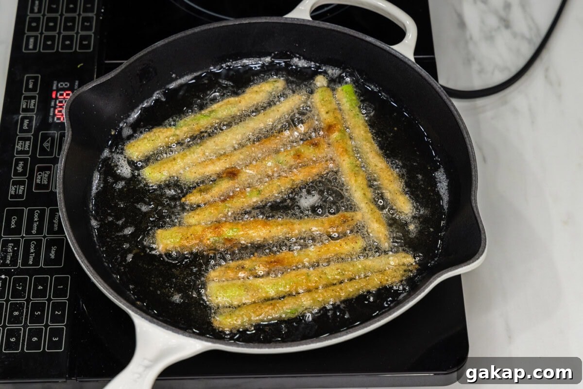 Crispy Pan-Fried Asparagus with Garlic and Lemon 11 deep fried asparagus spears