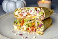 How to Make a Chopped Greek Chicken Wrap