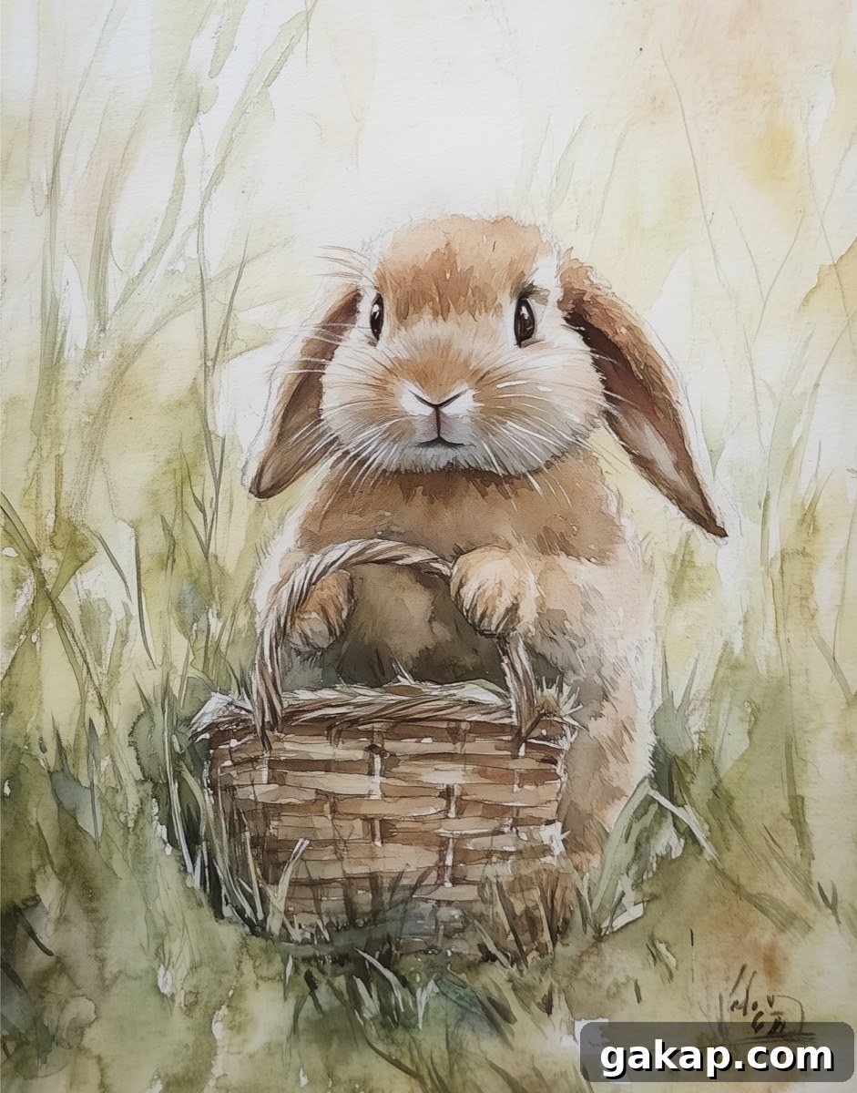 brown bunny with floppy ears