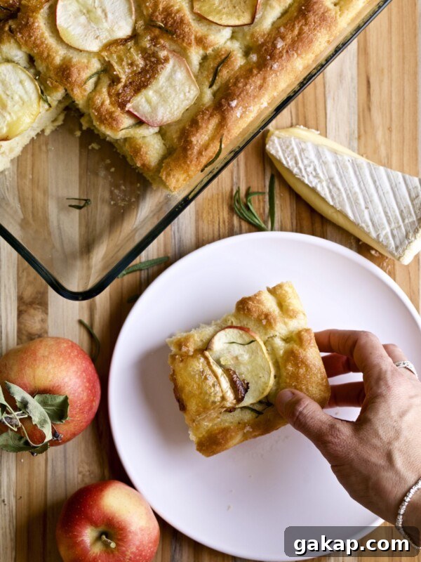 hand holding focaccia