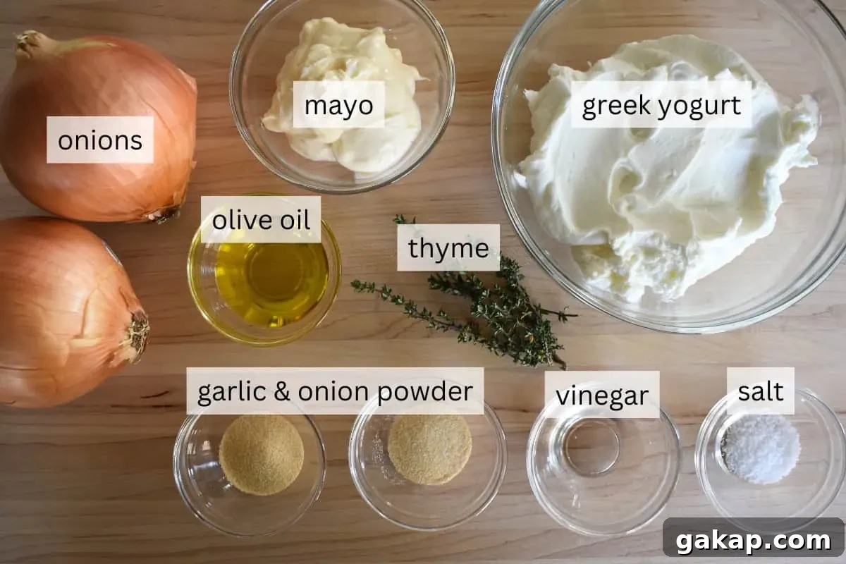 Ingredients for recipe on a countertop. 