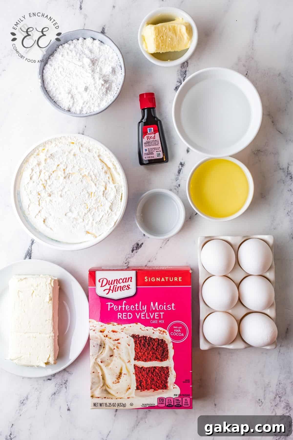 Red Velvet Cake Roll Ingredients
