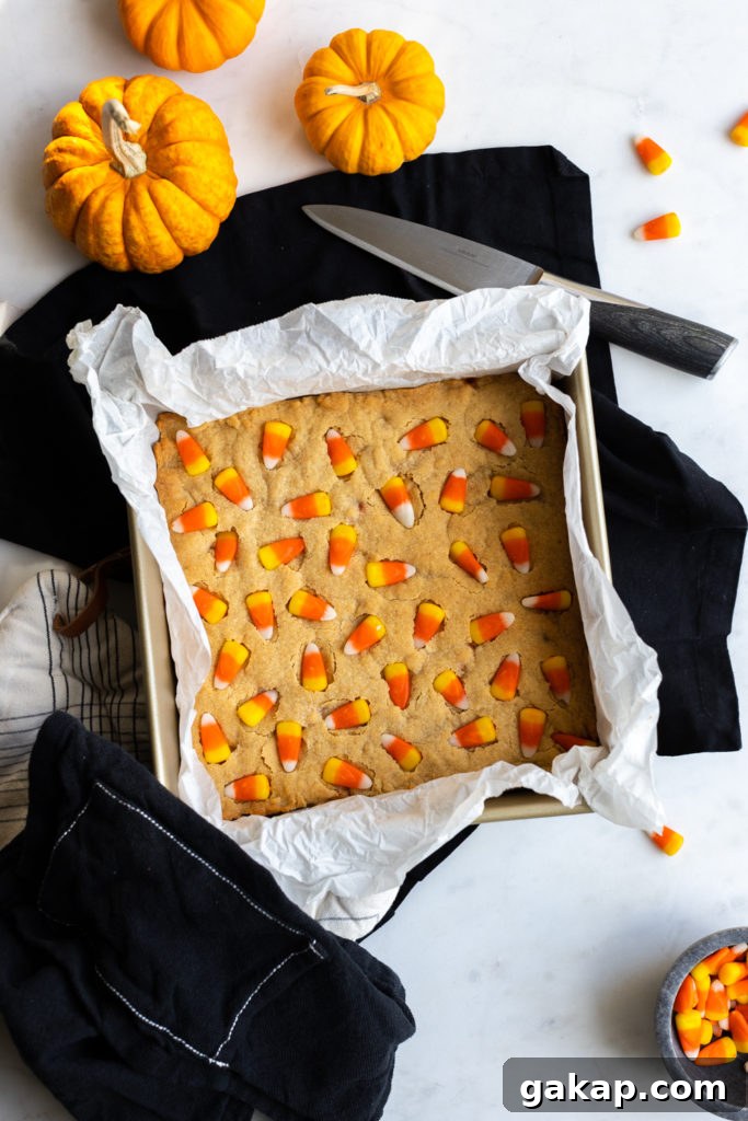 Candy Corn Blondie Block