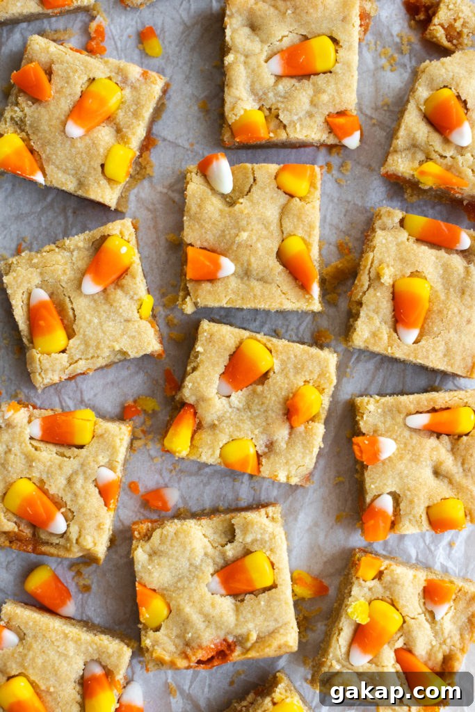 Blondies with Candy Corn