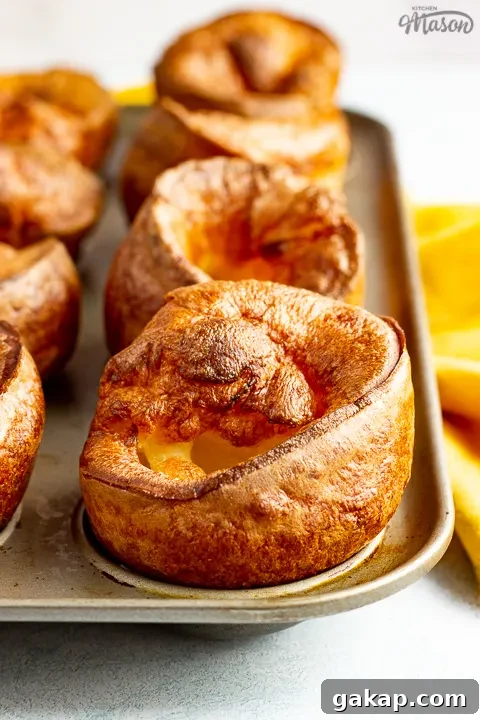 Close up of a large Yorkshire pudding
