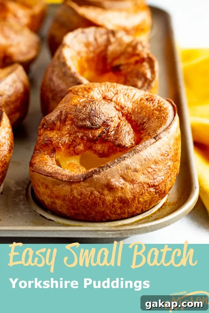 Yorkshire puddings arranged for a photograph