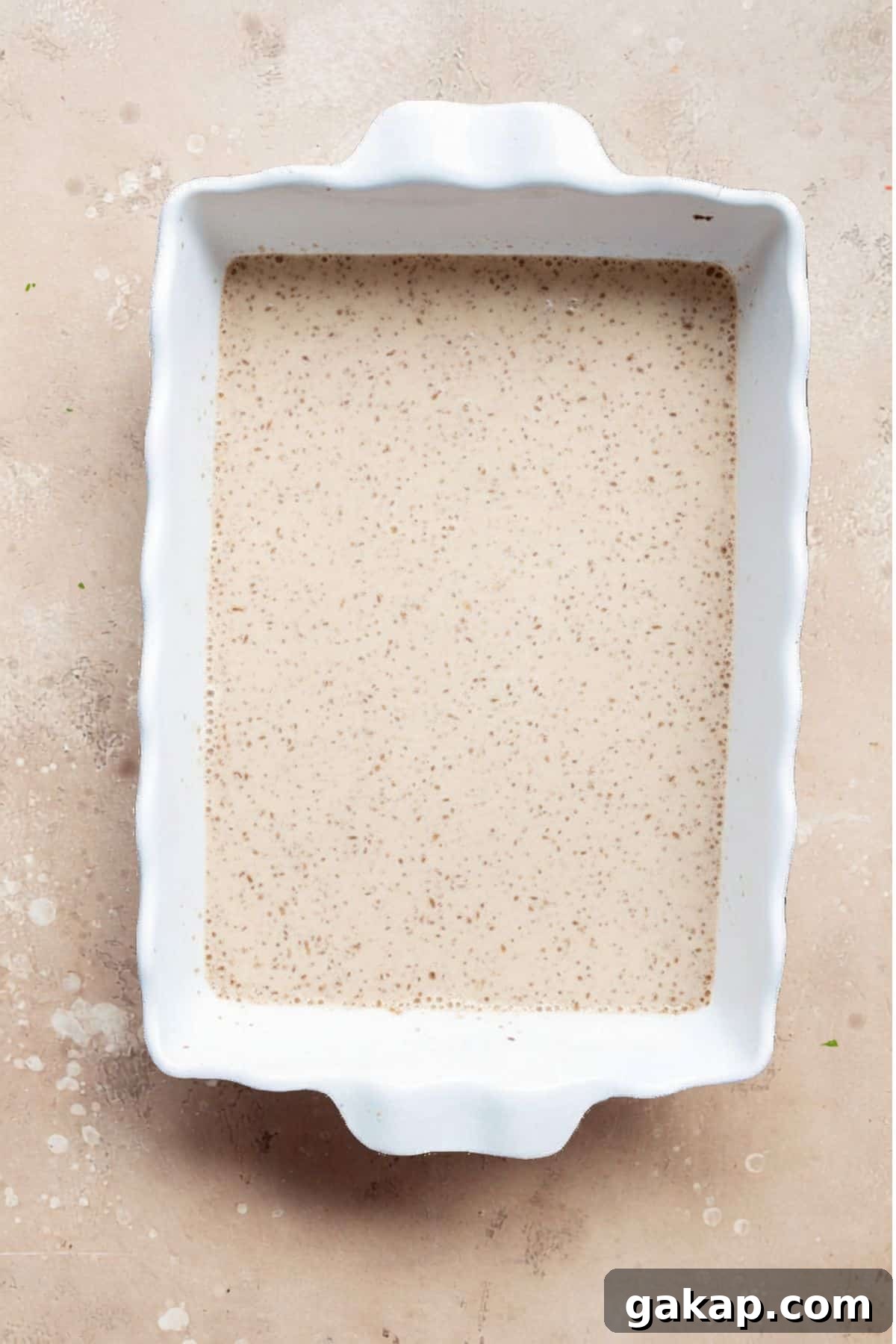 Whisk the eggs, egg whites, milk, cinnamon, and vanilla in a large shallow dish or casserole dish.