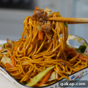 Chicken lo mein