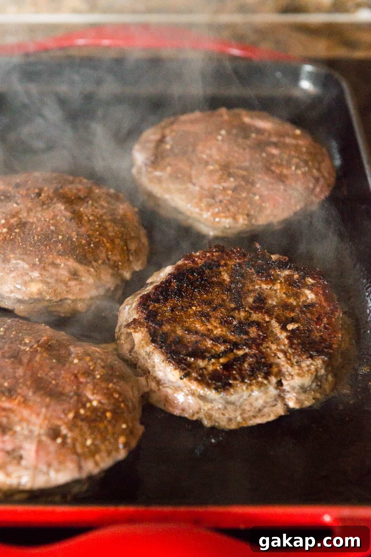 browned hamburger patty