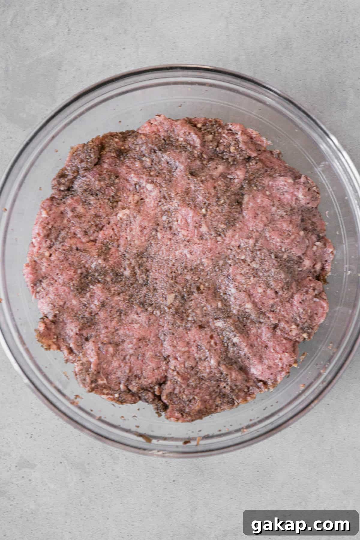 ground beef and ground mushroom mixture