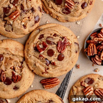 Chocolate chip pecan cookies