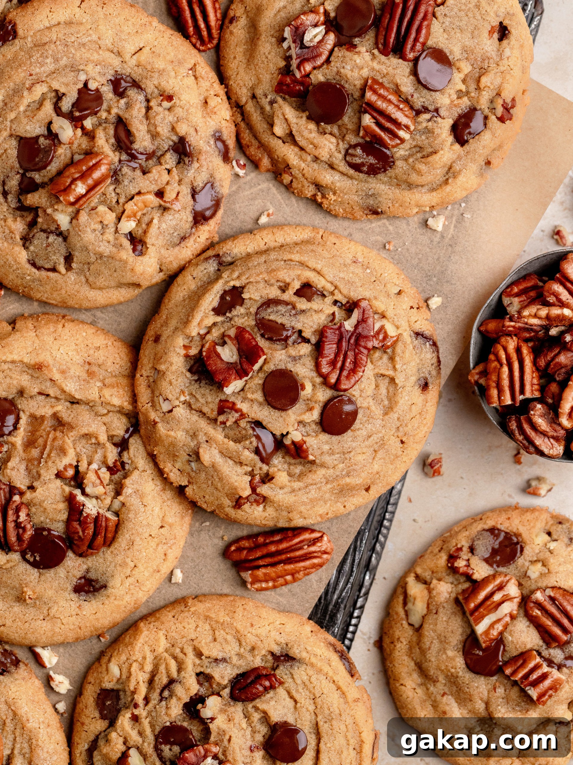 Baked cookies on a tray